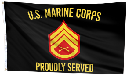 U.S. Marine Corps Proudly Served - Staff Sergeant Flag