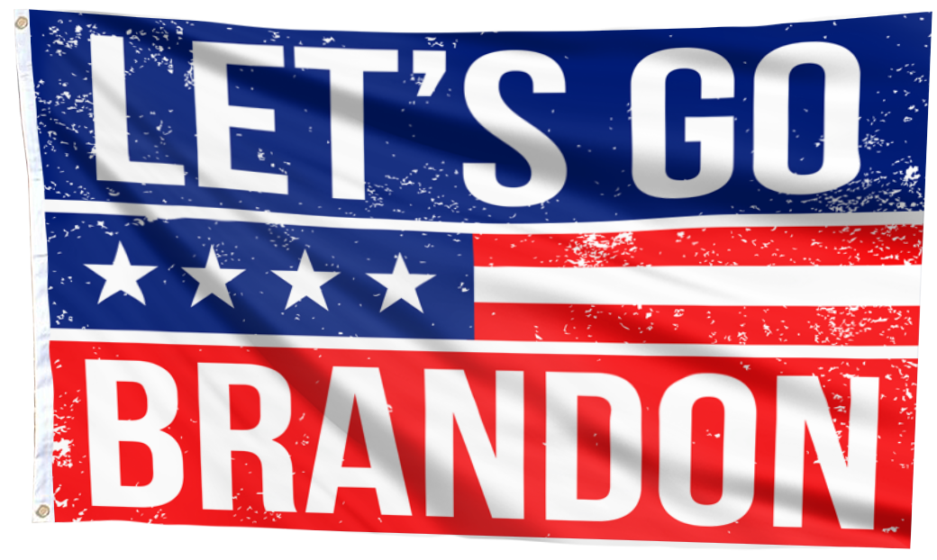 Let's Go Brandon Red, White and Blue Flag