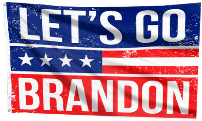 Let's Go Brandon Red, White and Blue Flag