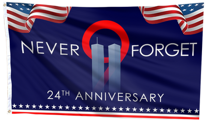 Never Forget 24th Anniversary Flag
