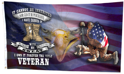 Veteran - Blood, Sweat and Tears Flag