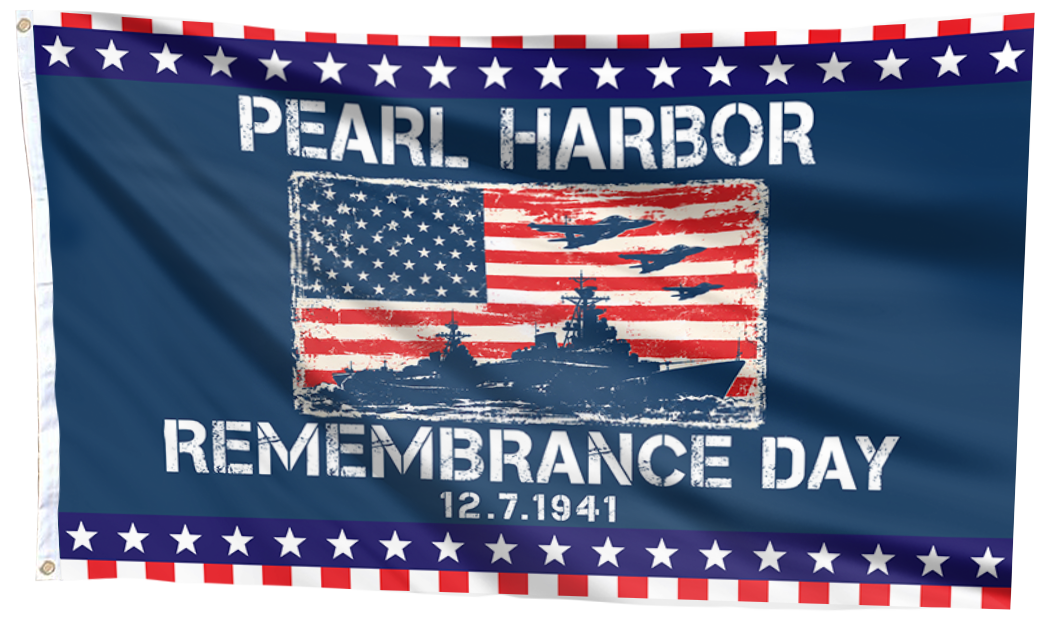 Remembrance Day - Pearl Harbor 12.7.1941 Flag