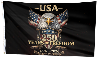 USA 250 Independence Anniversary Patriotic Eagle Flag