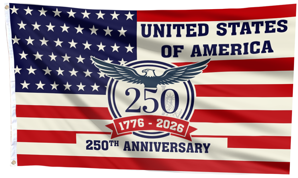 America 250 – 1776–2026 Anniversary Eagle Flag