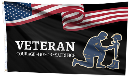 Veteran Courage Honor Sacrifice USA Flag