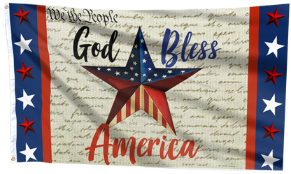 God Bless America - We The People Flag