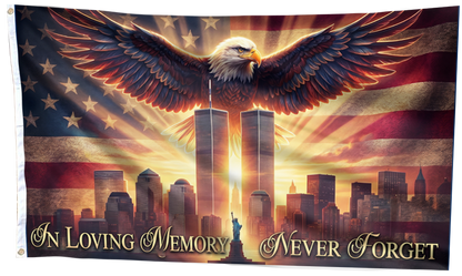 In Loving Memory - Never Forget Flag