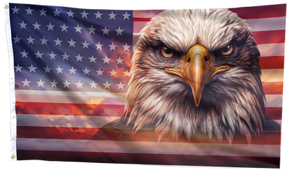 Never Forget Eagle USA Flag