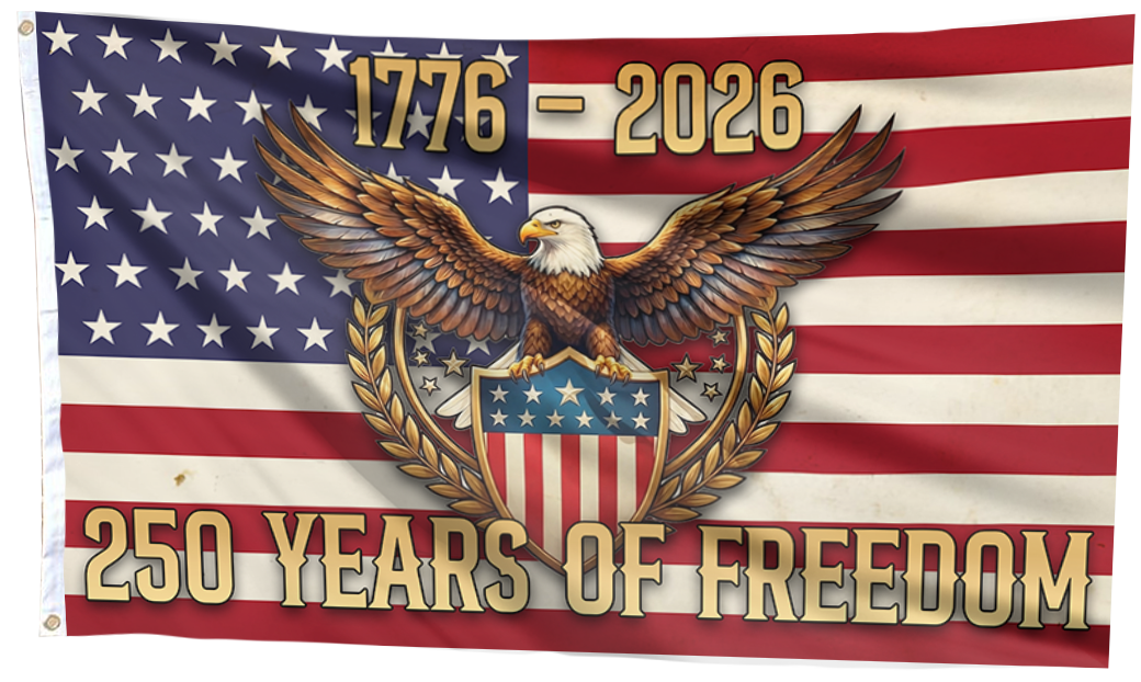 USA 250 Years of Freedom Eagle Flag