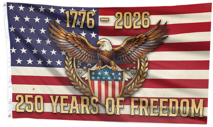 USA 250 Years of Freedom Eagle Flag