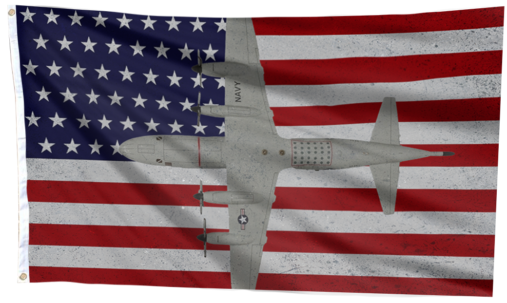 P-3 Orion Airplane Flag