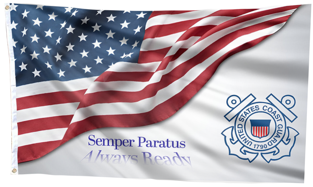 USA Semper Paratus Always Ready Flag