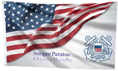 USA Semper Paratus Always Ready Flag