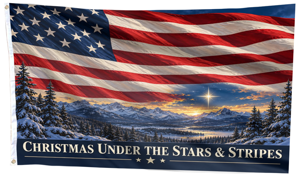 Christmas Under the Stars & Stripes Flag
