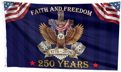 Eagle’s Honor: 250 Years of Faith & Freedom Flag