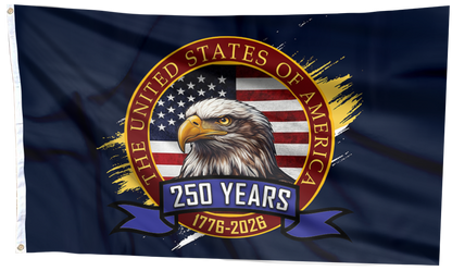 Eagle USA 250 Years Flag