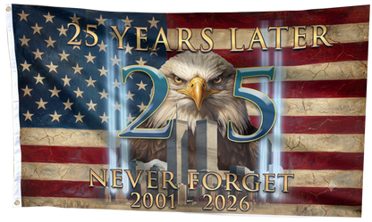 USA Eagle 25 Years Later Flag