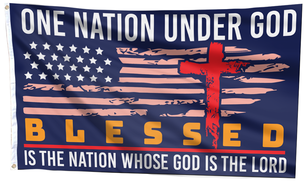 Blessed is the Nation Flag