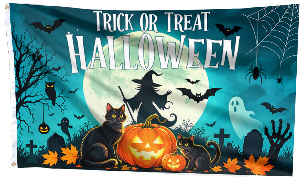 Trick or Treat Halloween Flag