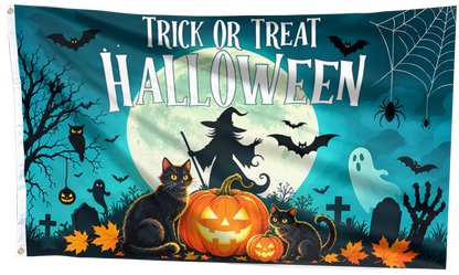 Trick or Treat Halloween Flag