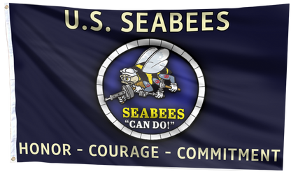 U.S. Seabees - Honor Courage Commitment Flag