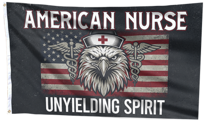 American Nurse Unyielding Spirit Flag