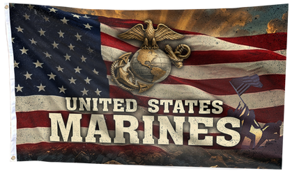 United States Marines Old USA Flag