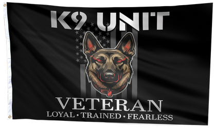 K9 Unit Veteran Flag