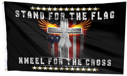 Stand For The Flag Kneel For The Cross Flag