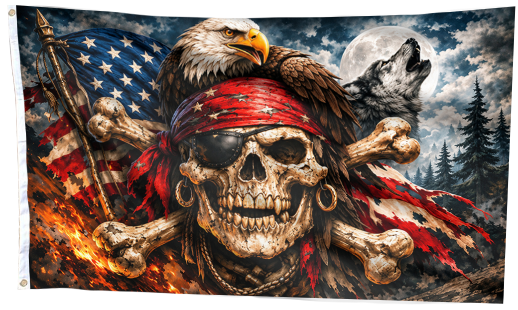 Bald Eagle Pirate Flags