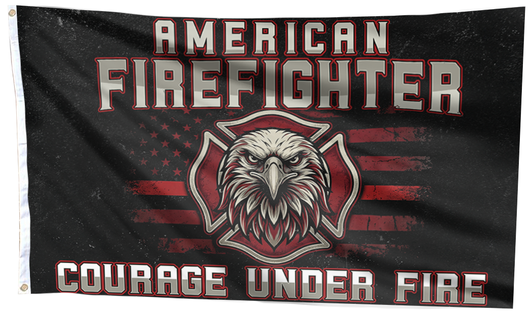 American Firefighter - Courage Under Fire Flag