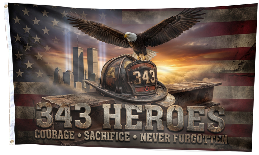 343 Heroes - Never Forgotten Flag