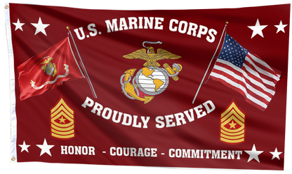 United States Marine Corps - Sergeant Major Flag