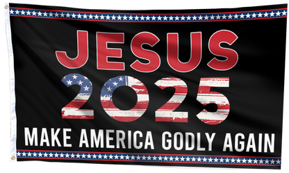 Jesus 2025 MAGA Flag