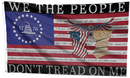 1776 We The People Don't Tread On Me USA Flag