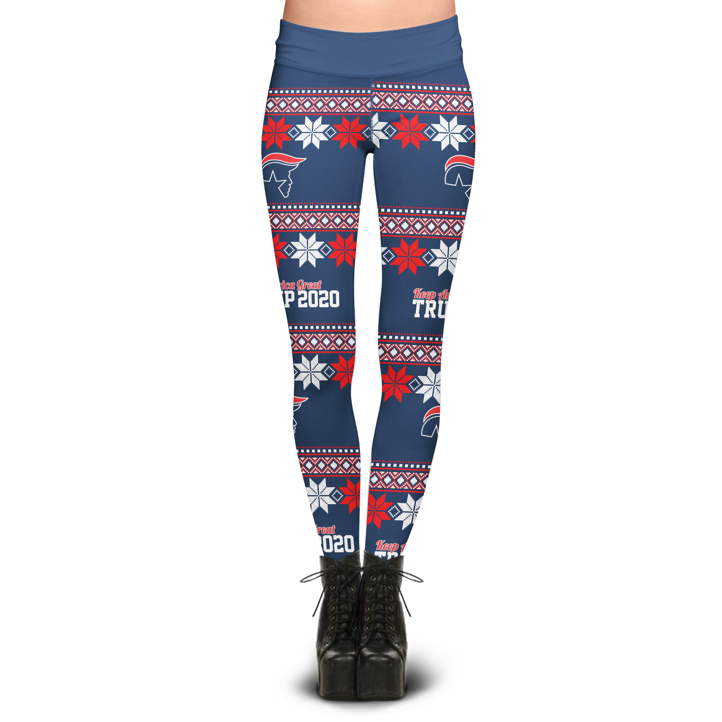 Trump 2020 KAG Snow Flakes Leggings