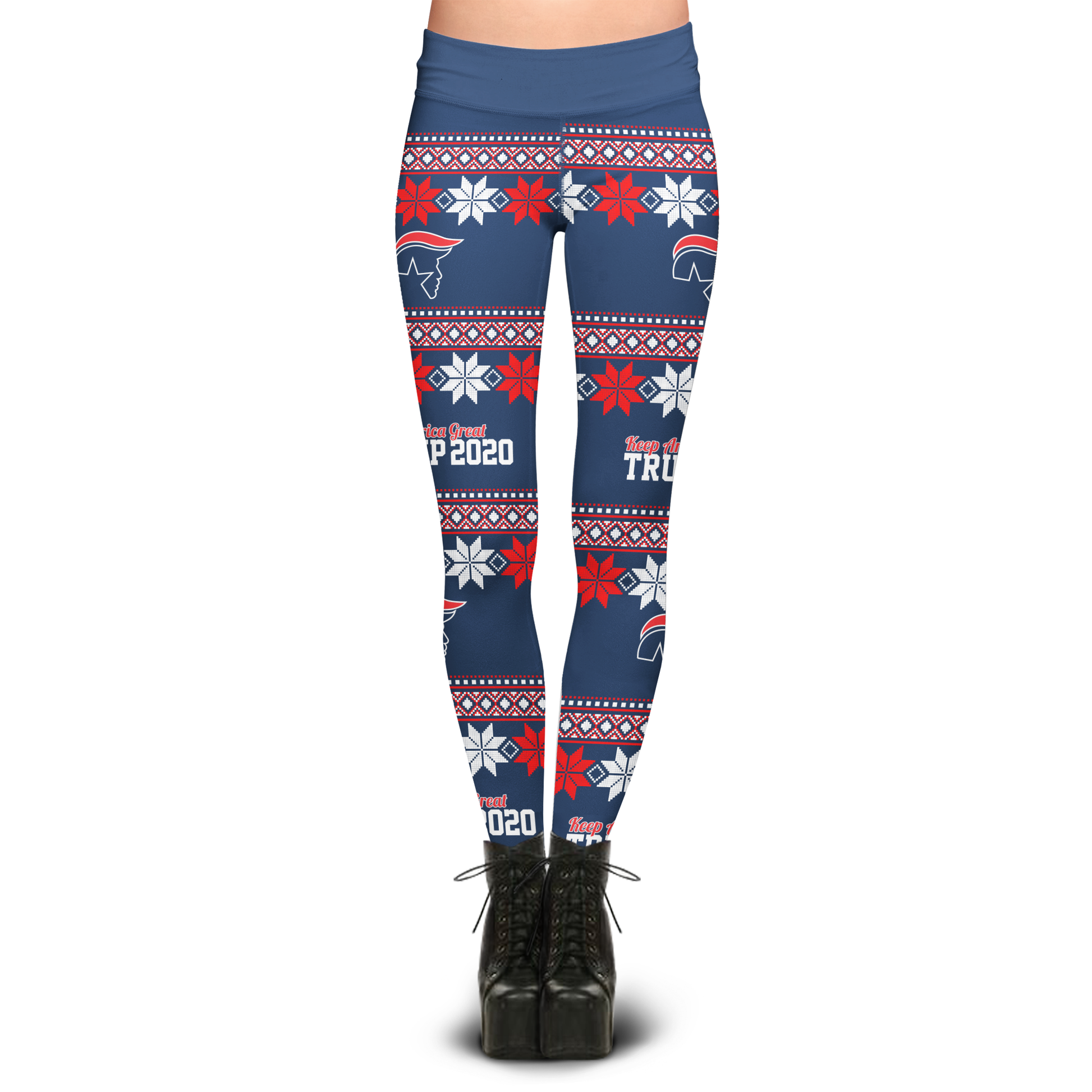 Trump 2020 KAG Snow Flakes Leggings