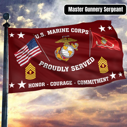 United States Marine Corps - Master Gunnery Sergeant Flag
