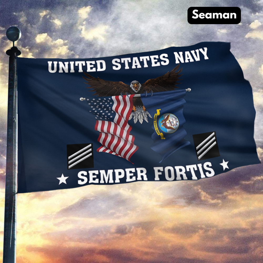 United States Navy Eagle Semper Fortis - Seaman Flag