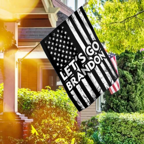 USA Flag - Let's Go Brandon House Flag