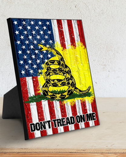 Don't Tread On Me USA Deluxe Portrait Canvas 1.5in Frame