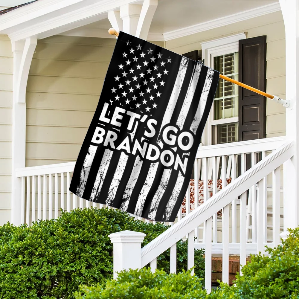 USA Flag - Let's Go Brandon House Flag