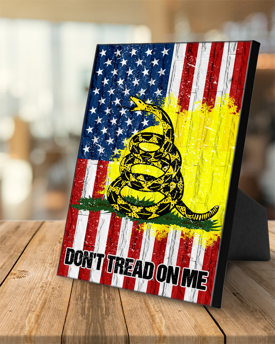 Don't Tread On Me USA Deluxe Portrait Canvas 1.5in Frame