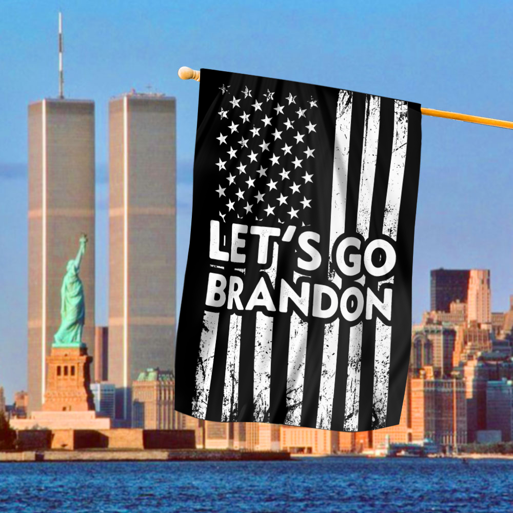 USA Flag - Let's Go Brandon House Flag