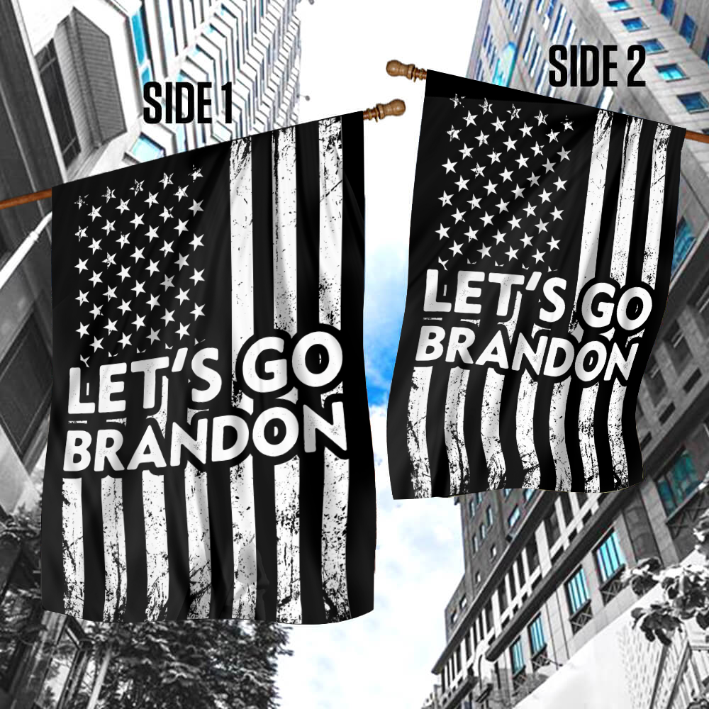 USA Flag - Let's Go Brandon House Flag