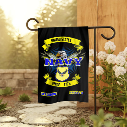 Navy Defending Freedom Garden Flag