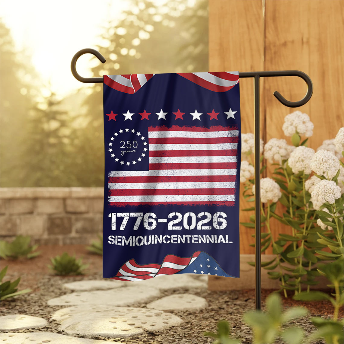 1776 - 2026 Semiquincentennial Garden Flag