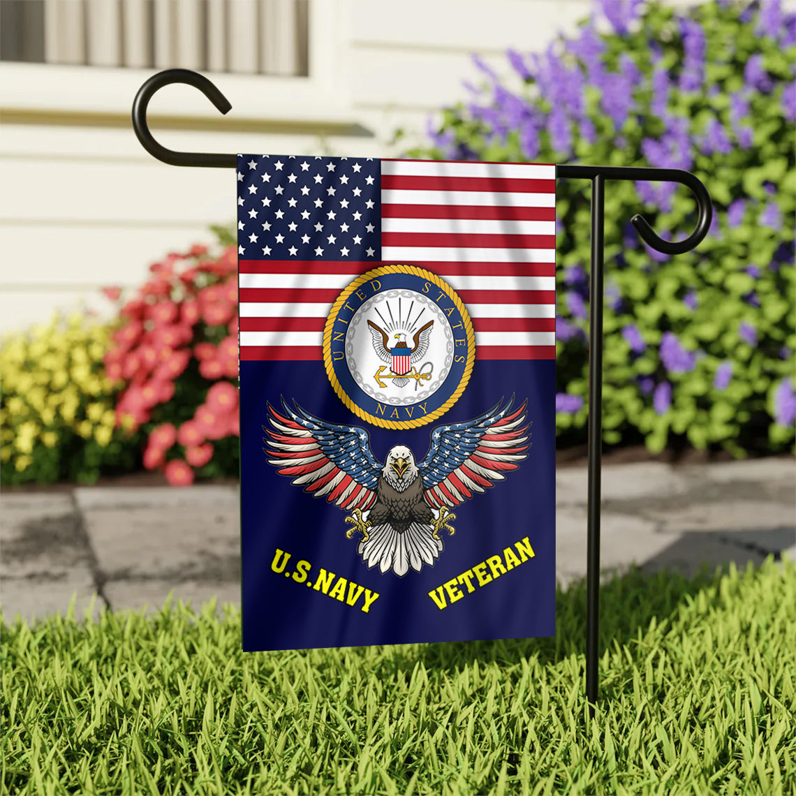 U.S. Navy Veteran Garden Flag