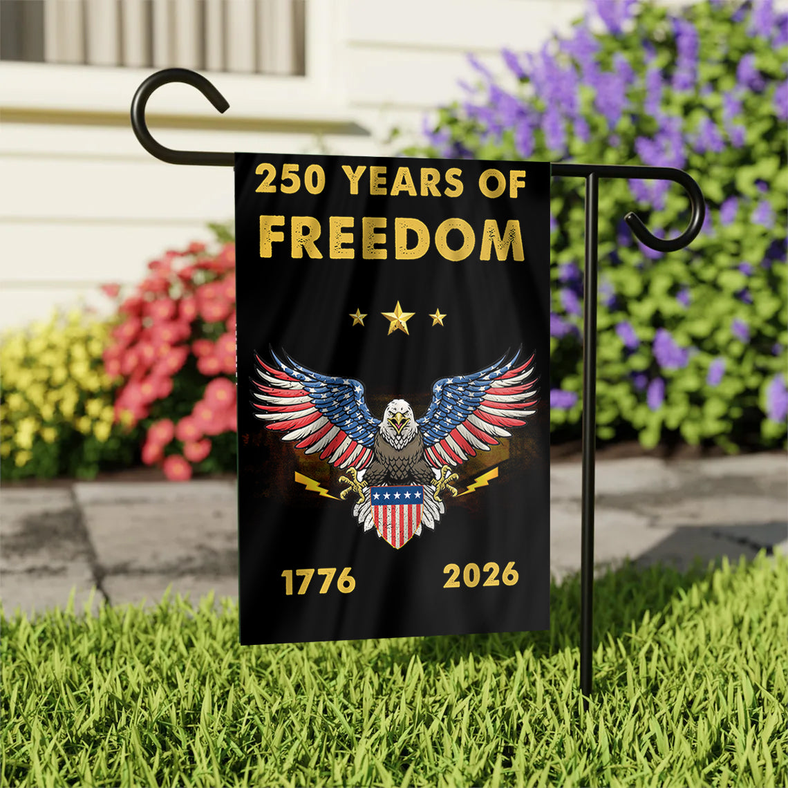 250 Years of Freedom Eagle Garden Flag
