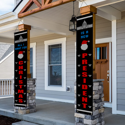 All I Want For Christmas Porch Yard Flag 2